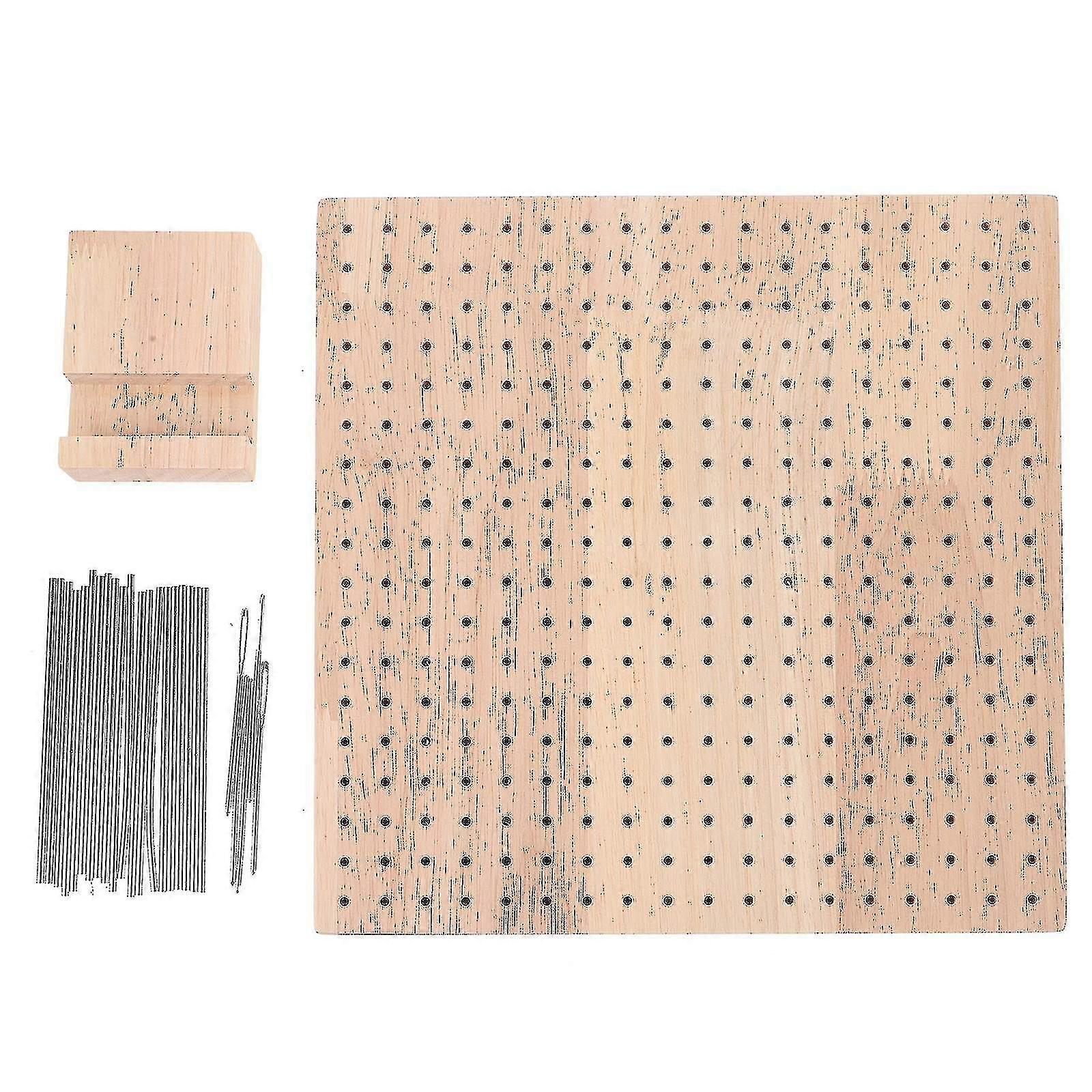Natural Wood Crochet Blocking Set
