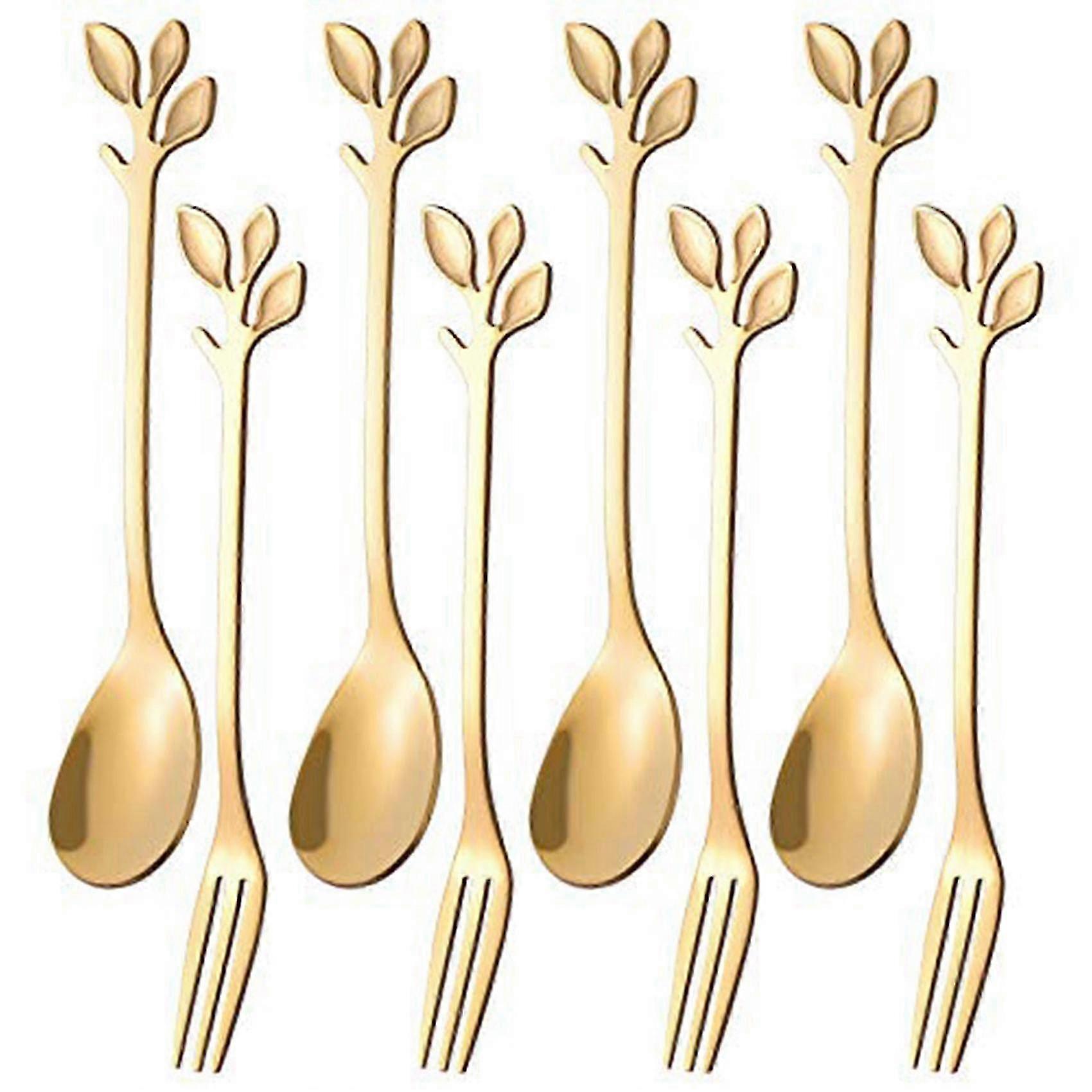 Dishwasher Safe Leaf Dessert Set