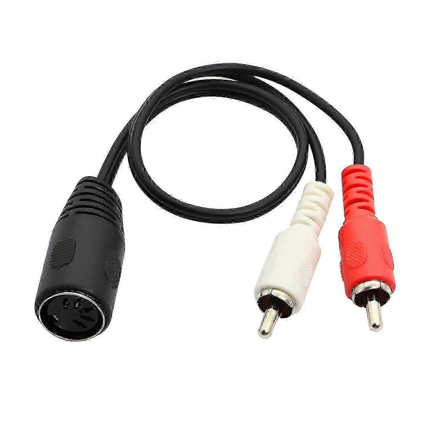 5-Pin DIN to Stereo RCA Cable