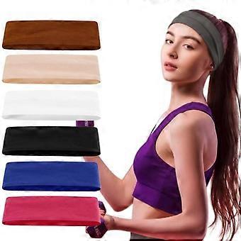 Antislip elastische sporthoofdband, vochtafvoerend, zachte haarband voor fitness, fietsen, training, wandelen, unisex volwassenen