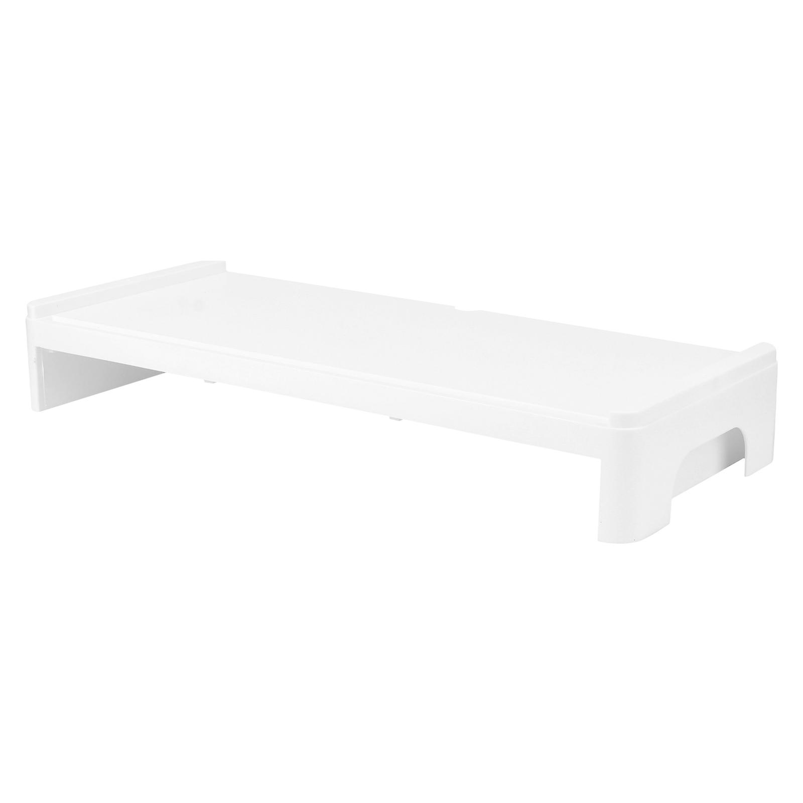 Monitor Stand for Computer Using with 1Pcs Elevated Shelf White
