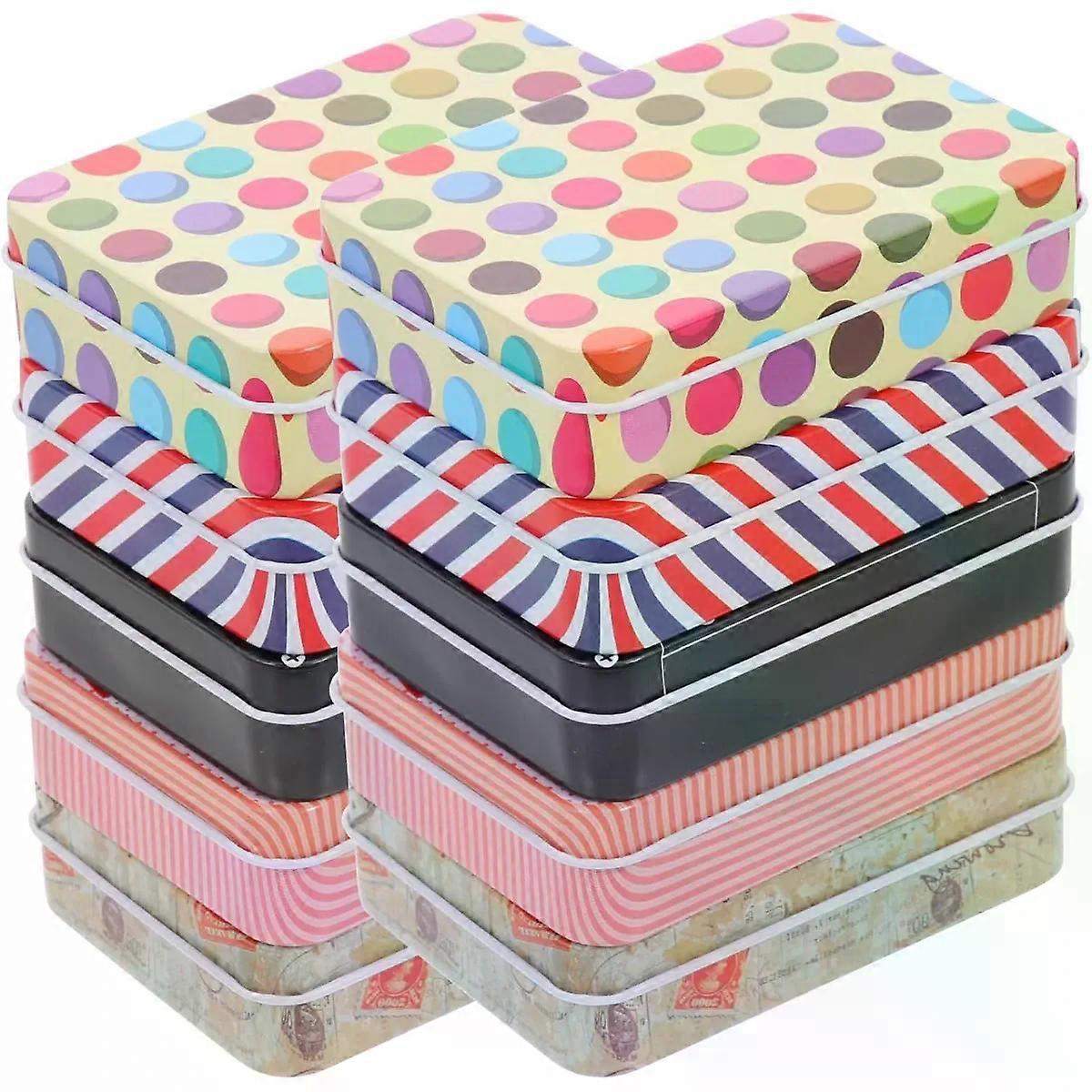 Tinplate Storage Box with Rounded Corners 10pcs