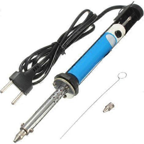 Electric desoldering pump with portable desoldering pump