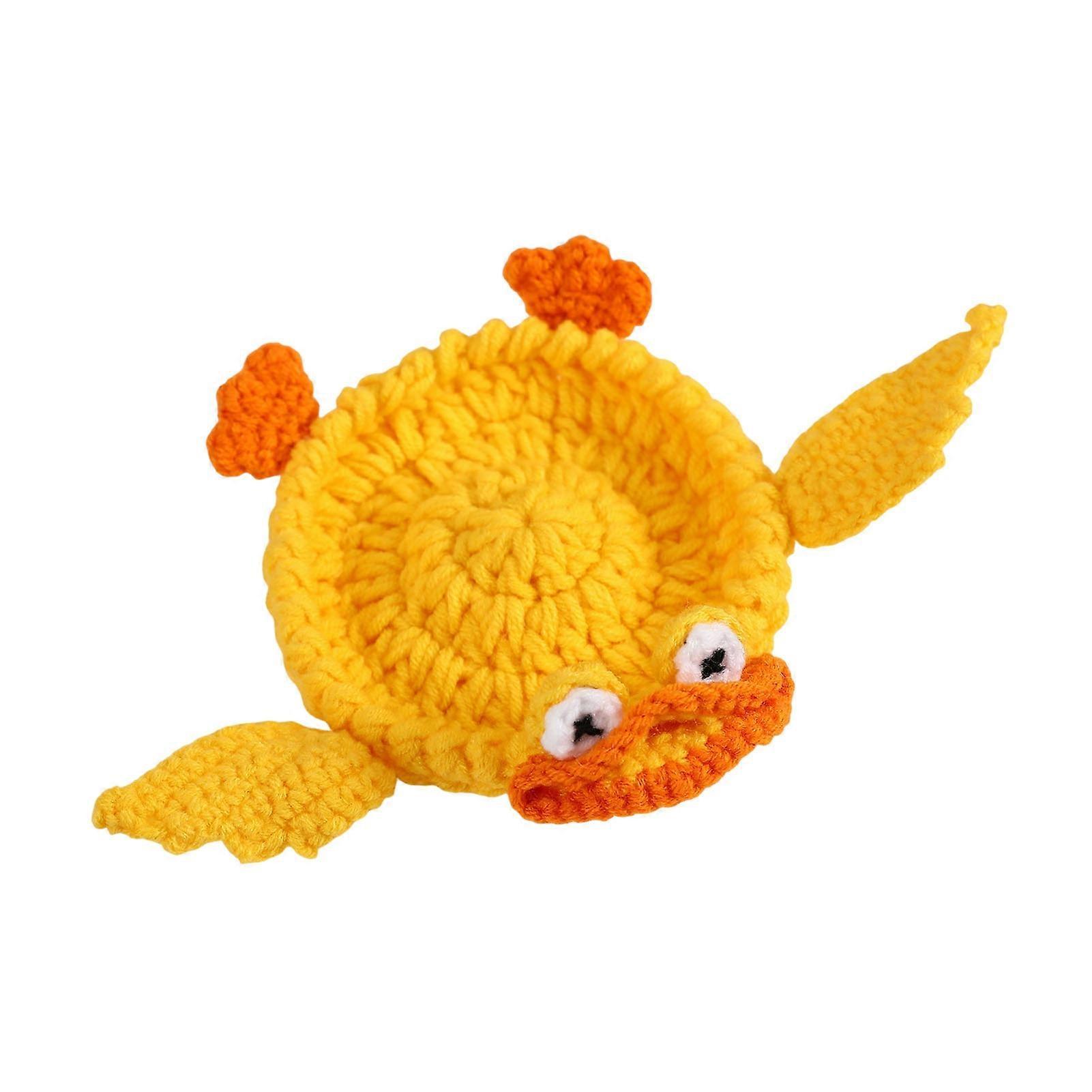Crocheted Animal Wool Coaster Mat