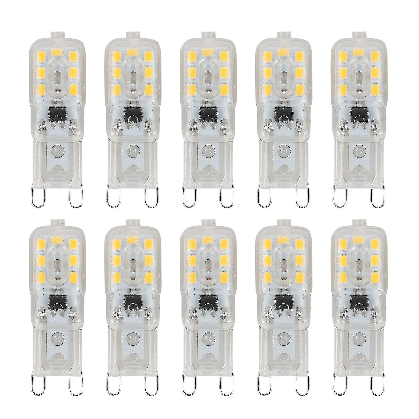 10 X G9 5w Led Dimmable Capsule Bulb Replace Light Ac220-240v, Warm White