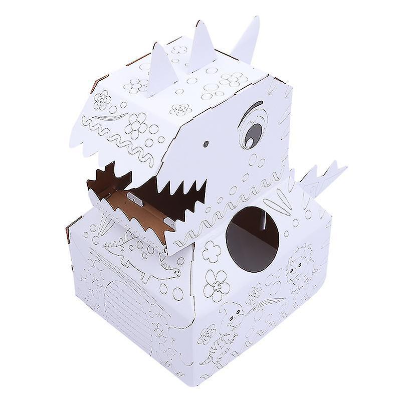 70X36cm White Scale Model Kits 1pc Diy Kid Paper Graffiti Dinosaur Model Funny 3d Paper Graffiti Din