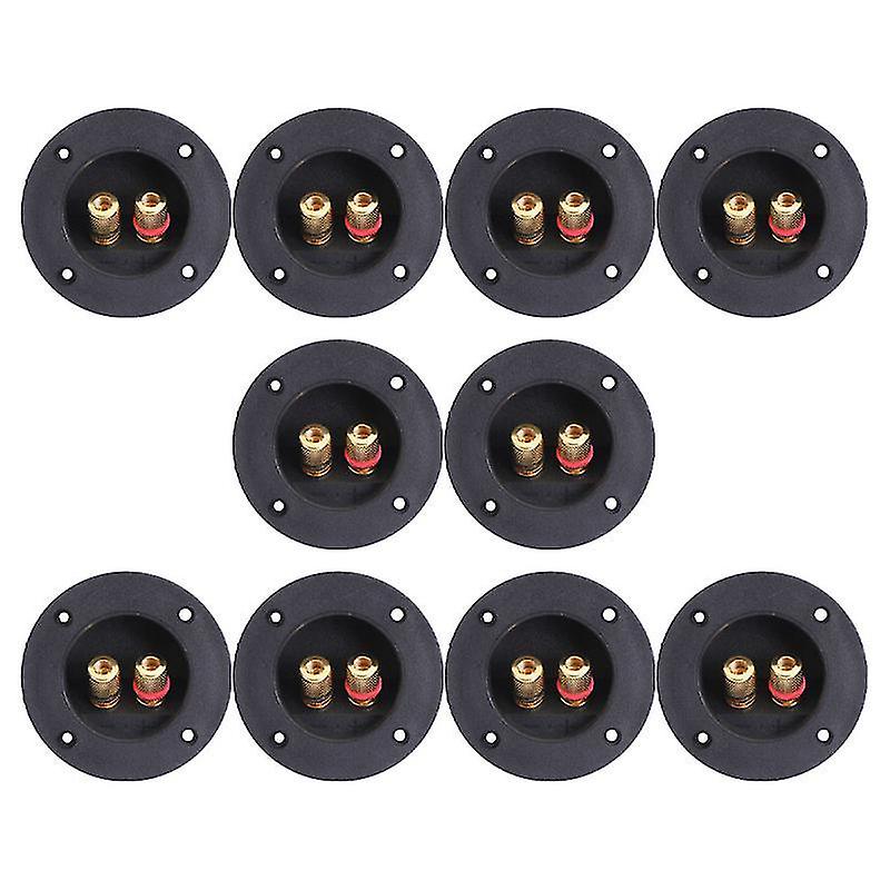 7.5X4.5cm Black Speaker Components & Kits 10pcs 2-way Loudspeaker Box Screw Cup Connector Accessorie