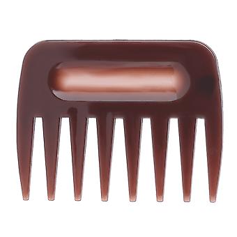 Tragbarer Friseurkamm für Männer mit Öl, breiter und großer Zahnung, Frisurenkamm (1#)
