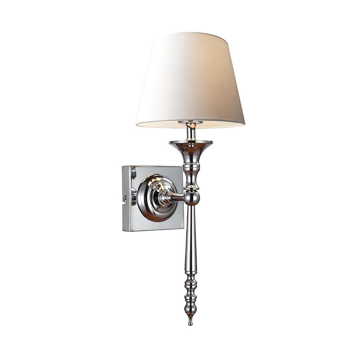Zumaline Cloe Wall Lamp with Shade, Chrome, 1x E14
