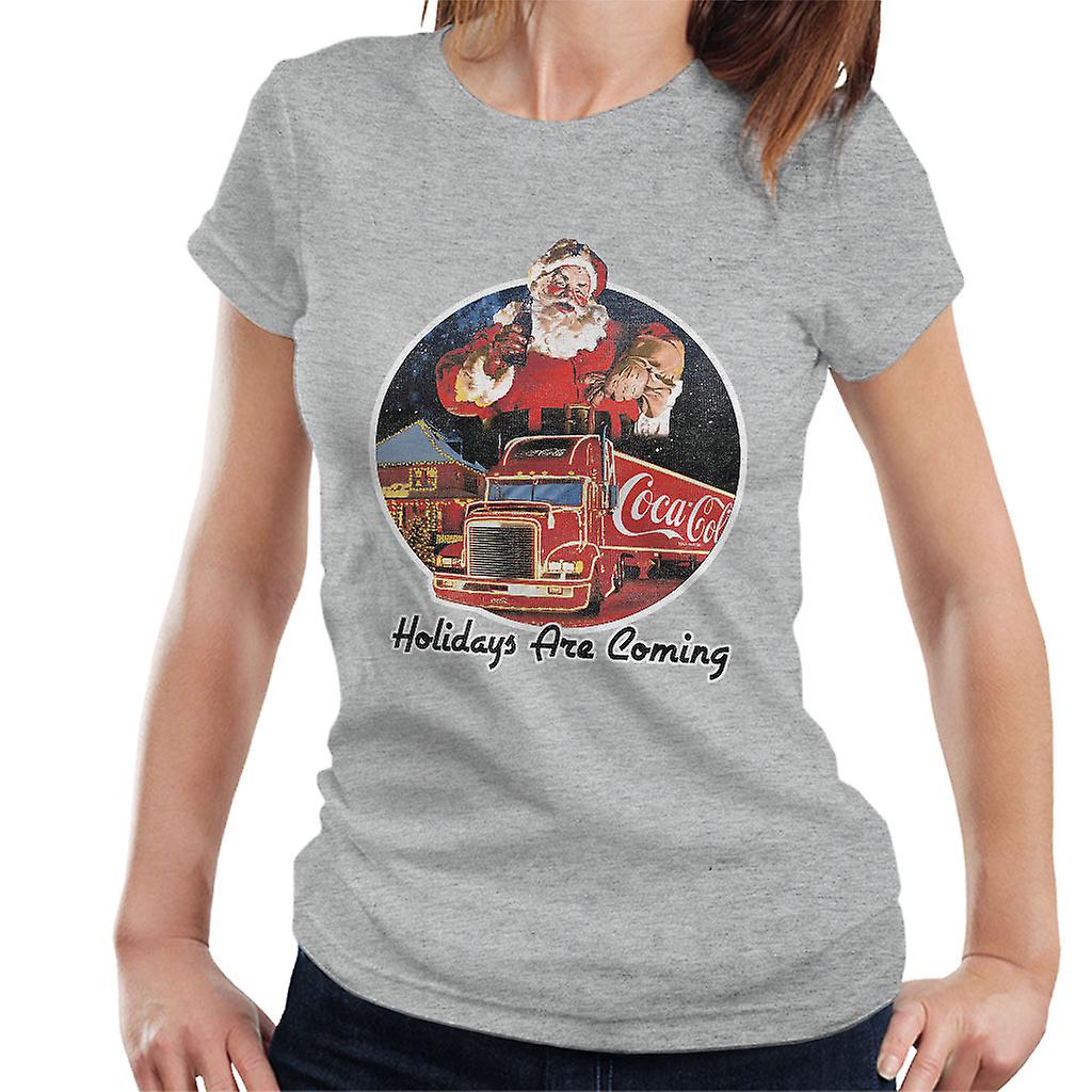 Coca Cola Holidays Are Coming Women's T-Shirt