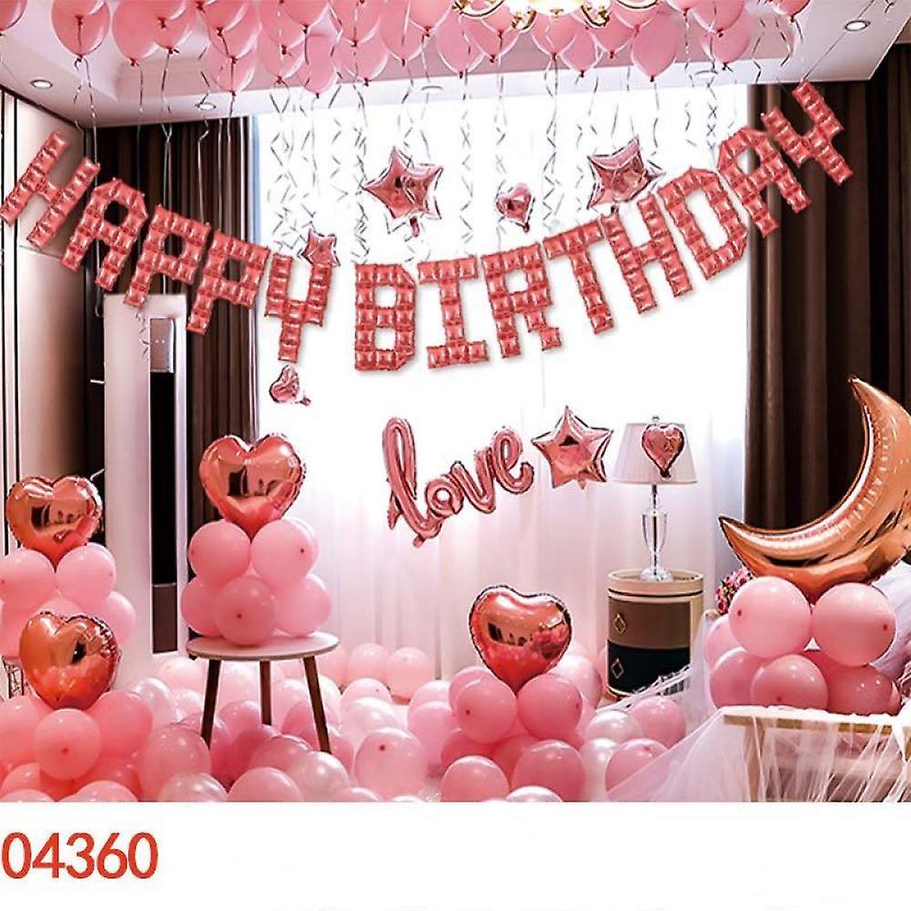 Geburtstagsfeier Dekore Luftballons Banner Set
