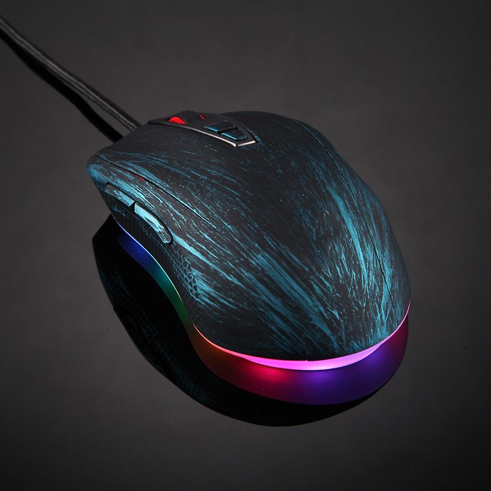 USB Wired Gaming Optical Mouse 5000 DPI LED Backlit 7 Keys Mice for Computer Laptop PC