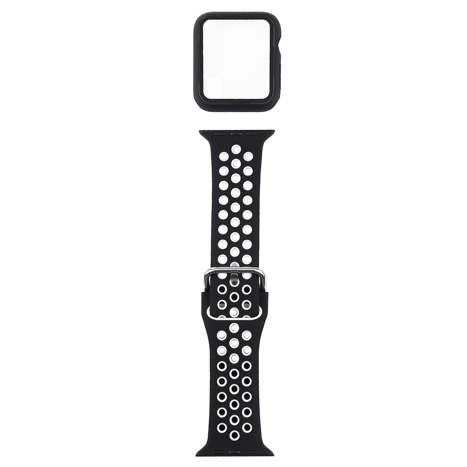 Silicone Strap + Case For Apple Watch  3 & 2 & 1 38mm