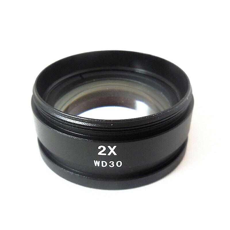 48Mm 2x Auxiliary Objective Lens M48 Thread Barlow Stereo Microscope Accessories