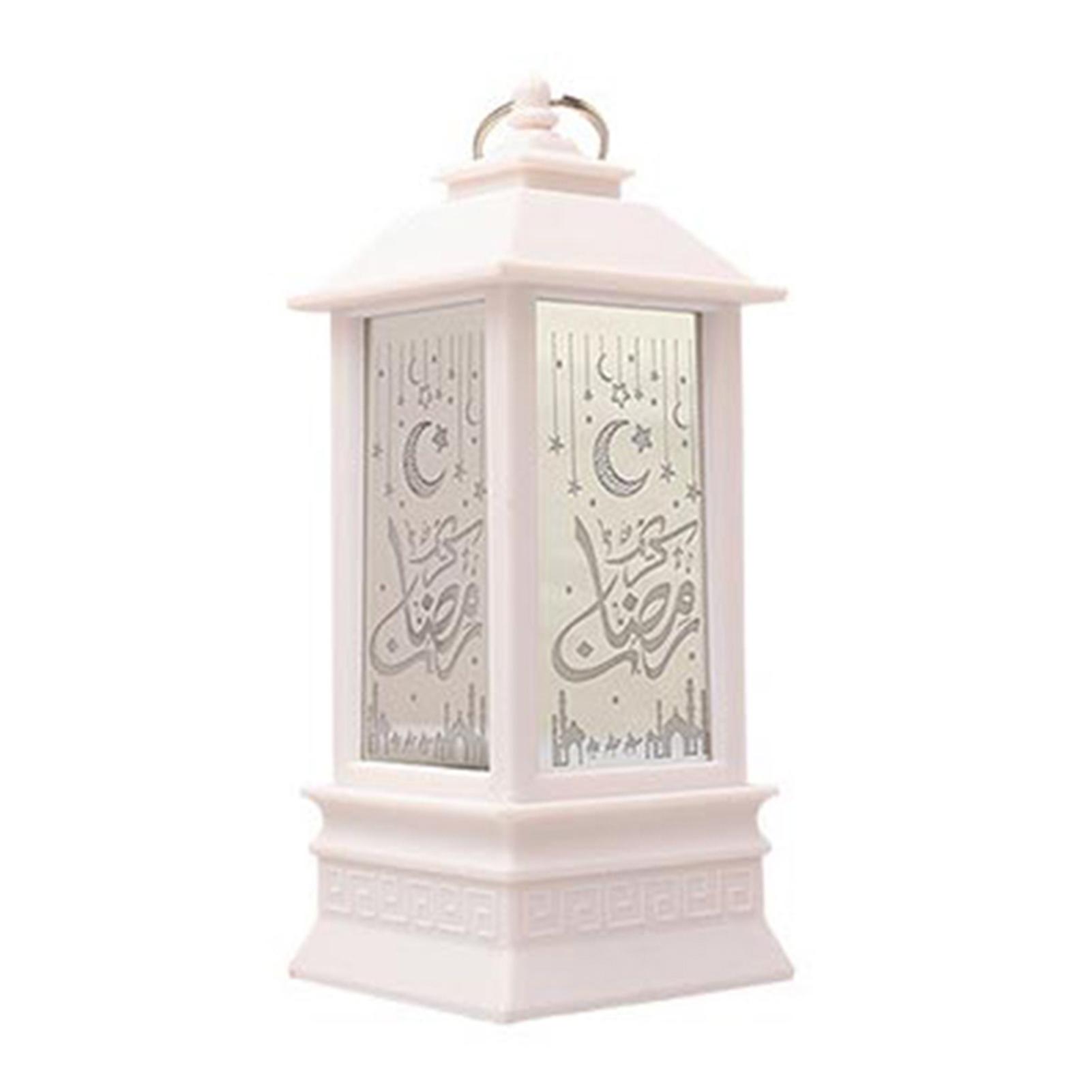 Vintage Decorative Lantern Tabletop Lantern Lamp With Hanging Ring For Eid & Ramadan Decorations