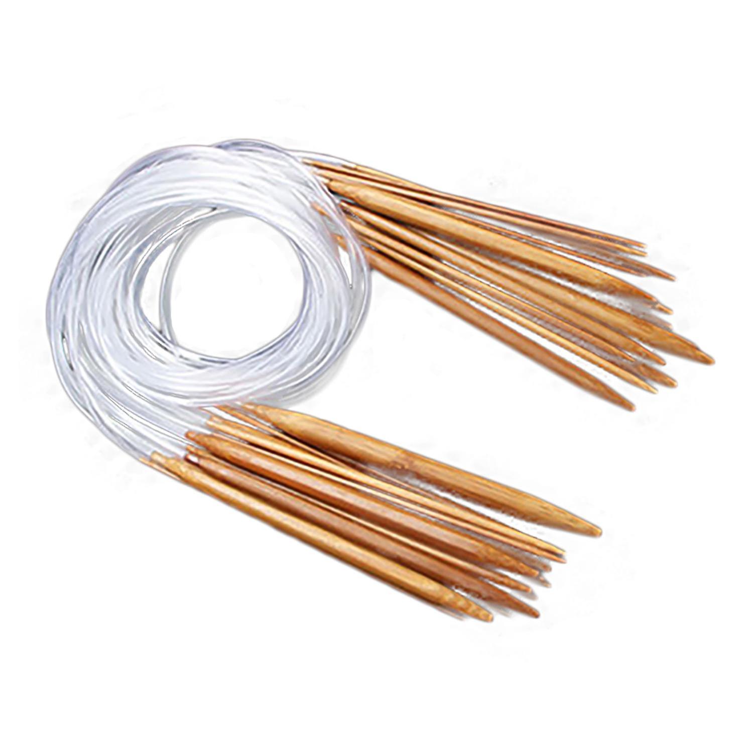Circular Knitting Needles Comfortable Touch Convenient Flexible Bamboo Circular Needles for Gloves