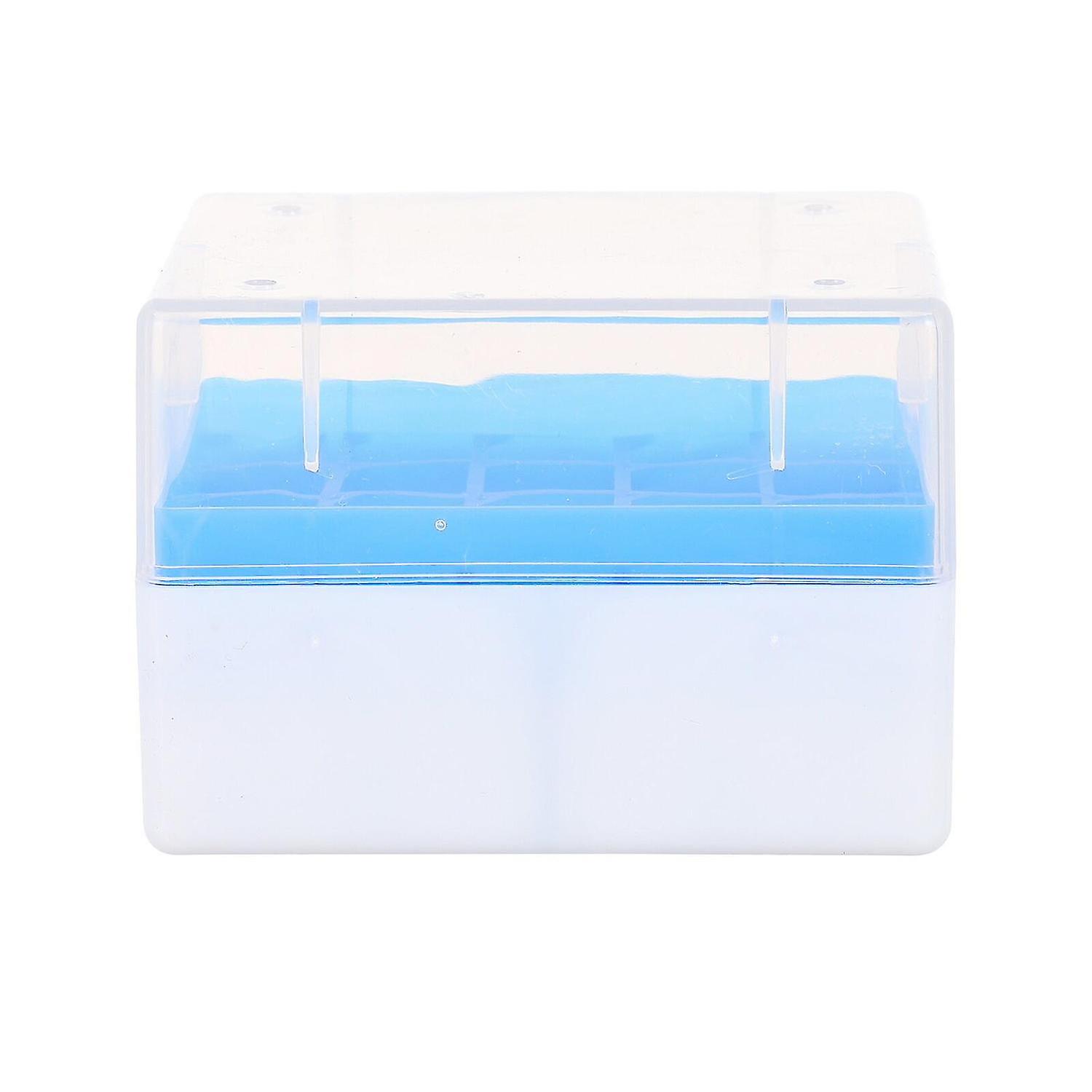 2pcs Cold Tubes Storage Box 20 Grids Freezing Cryovial Storage Box Cryobox Vial Rack