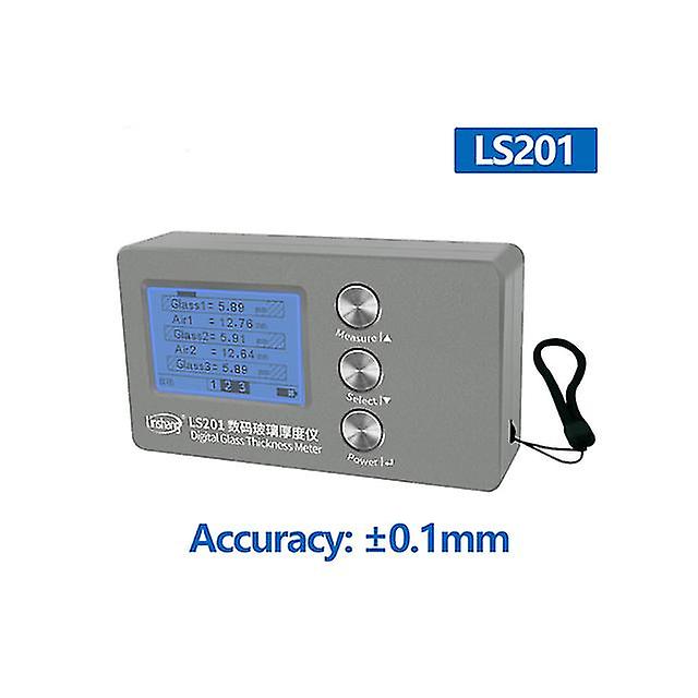 مقياس سمك الزجاج الرقمي Ls201 قياس الليزر أحادي الجانب معزول مزدوج ثلاثي الألواح زجاج الفضاء الجوي Ig سمك
