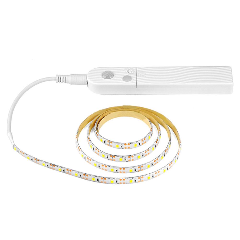 3/2/1m Motion Sensor Flexible LED Strip Bar Cabinet Light Closet Bed Lamp Tape