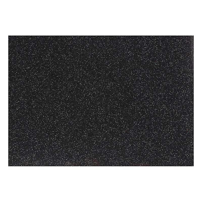 Black glitter iron-on paper - 14.8 x 21 cm