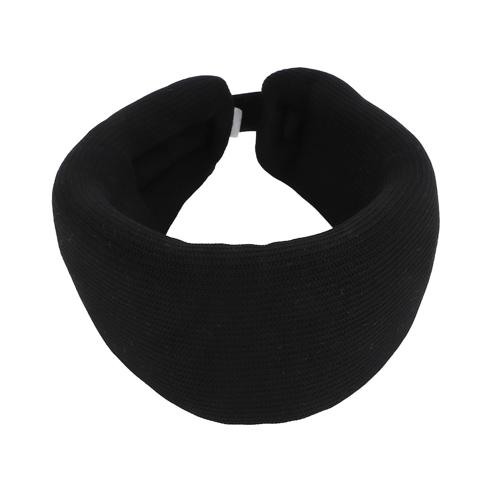 Neck Support Brace Soft Neck Support Foam Cervical Collar for Neck Pain Spine Pressure for Home Black L