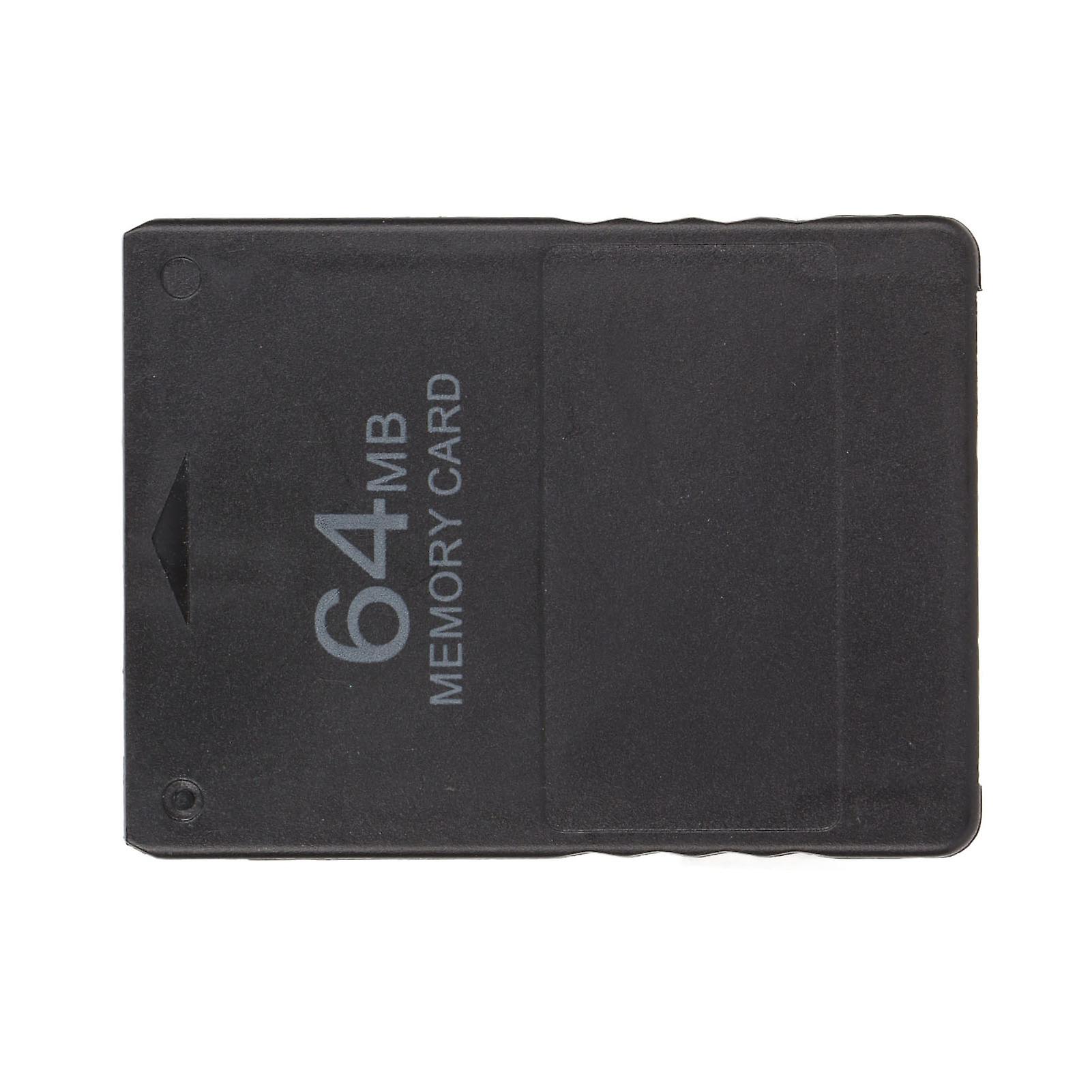 For PS2 Memory Card High Speed 64MB Memory Card Games Accessories Supports FMCB1.966 VersionBlack