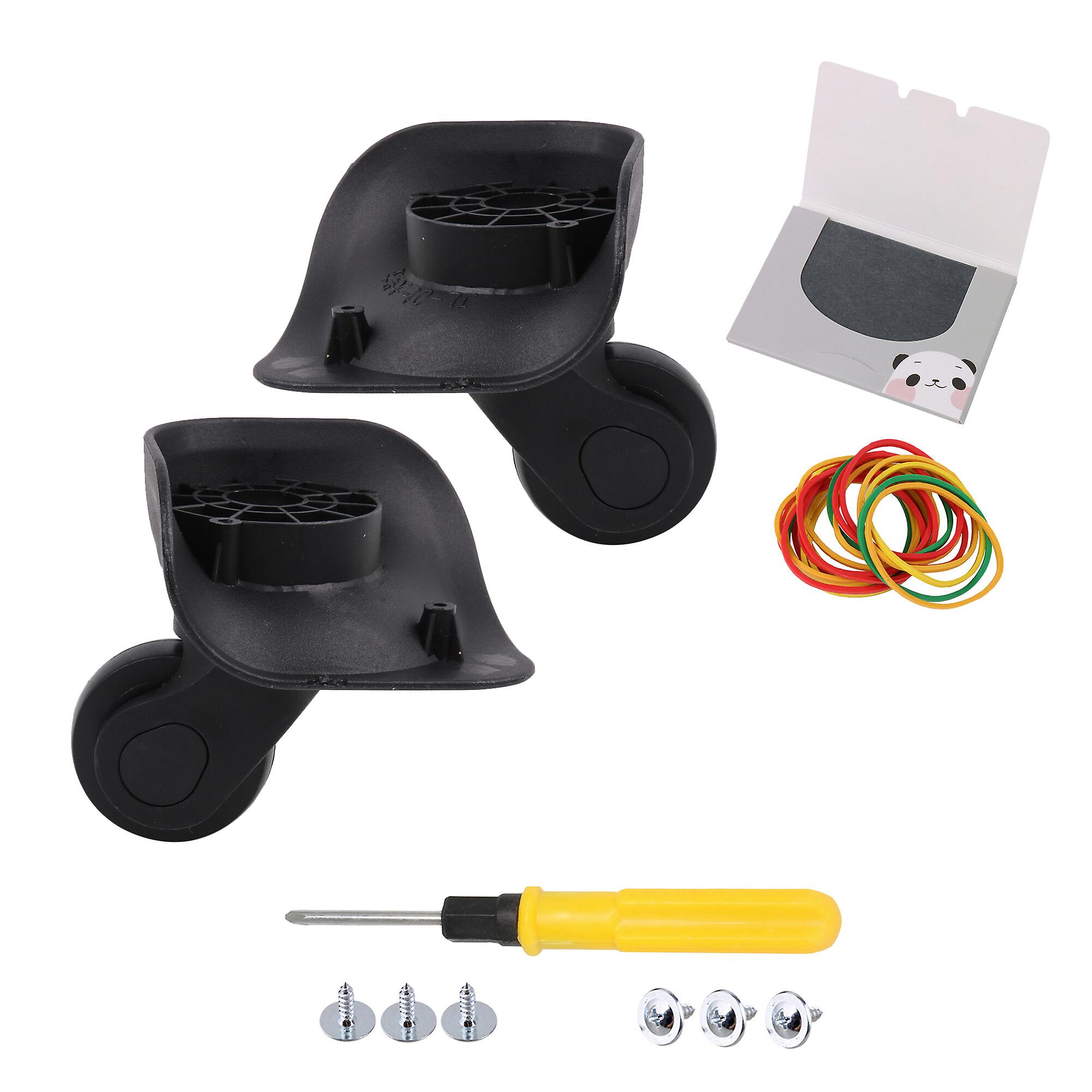 2 Pieces Suitcase Replacement Swivel Caster Wheels Left&Right 4.7cm Dia