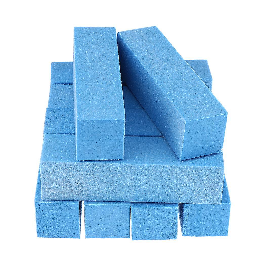 Lots 10 Nail Art Buffer Files Block Manicure Buffing Sanding Polish Blue