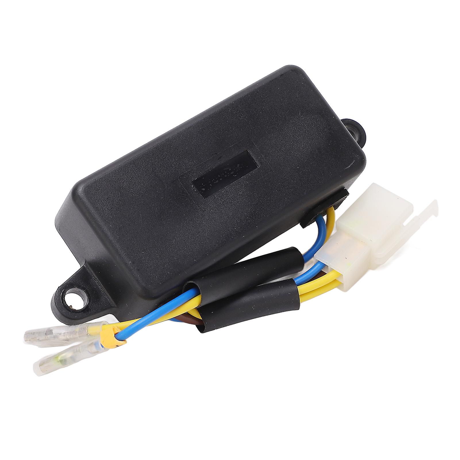 Qukaim Single Phase GeneratorAVR Single Phase Generator Automatic Voltage Regulator, 6 Wire High Accuracy ABS, AVR for 2KW Gasoline Generator
