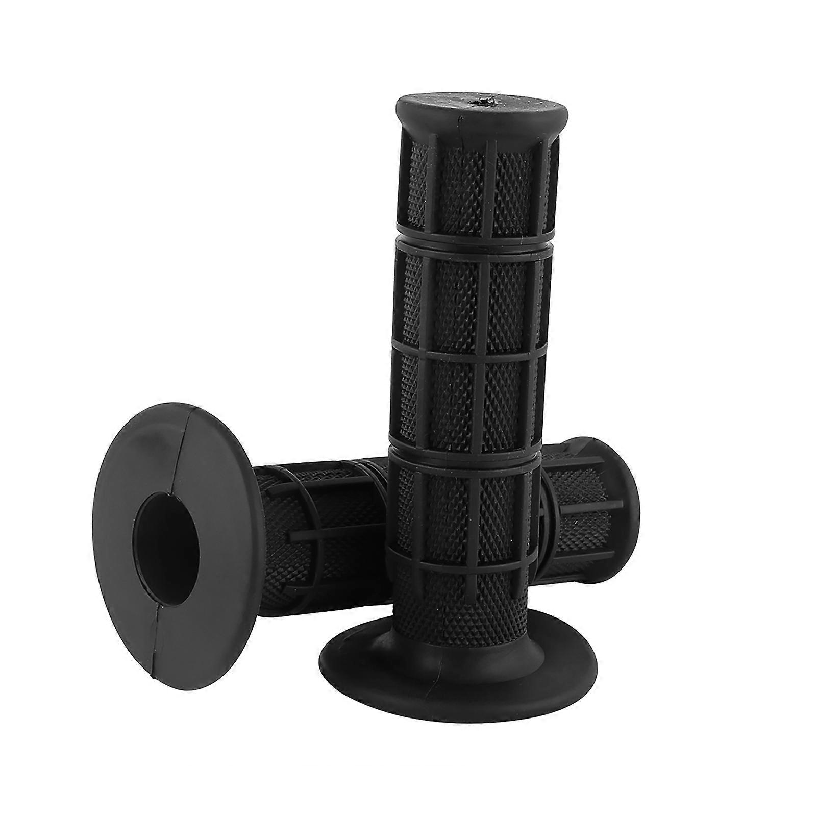 1 Pair of 22/25mm 7/8" Universal Silicone Motorcycle Handlebars Hand Grips New Black