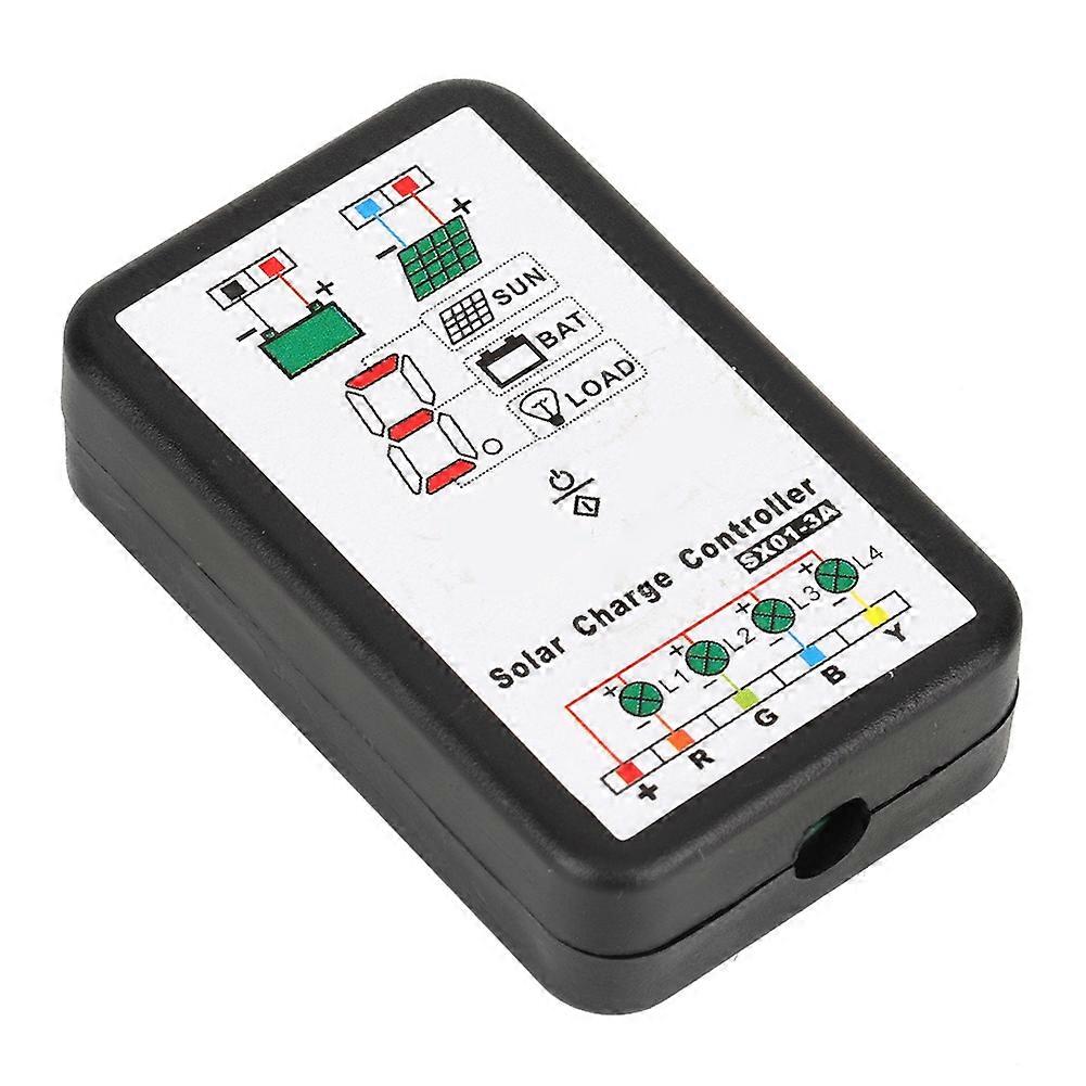 6V 12V PWM Solar Charge Controller Support for Lithium and Ni Mh Batteries