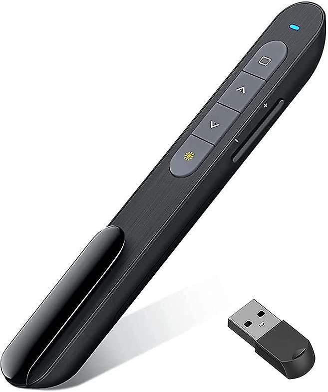 Wireless Presenter, Wireless Slide Presenter, USB-Aufladung, Hyperlink-Unterstützung, Lautstärkeregelung, PowerPoint-Fernbedienung, verfügbar für Windows, Mac oder