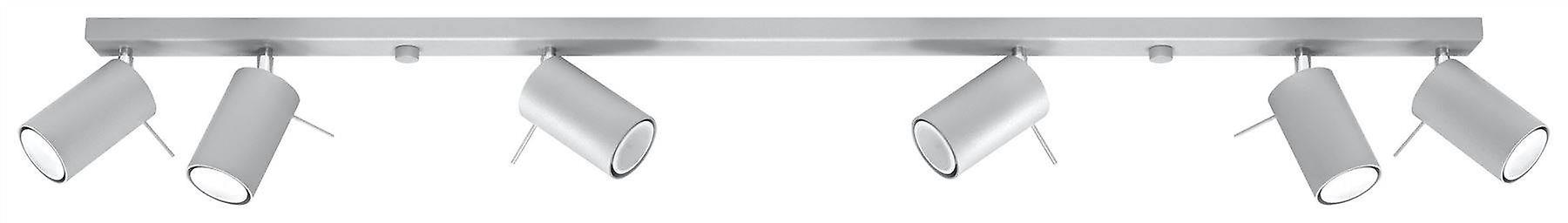 Sollux RING - 6 Light Spotlight Bar Grey, GU10