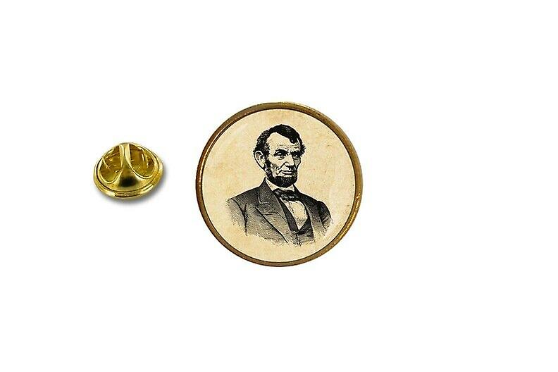 pine pine pine badge pin-apos;s metal with bow clamp abraham lincoln
