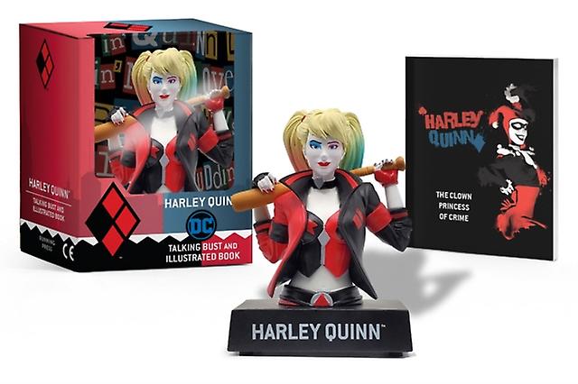 Harley Quinn Talking Figure And Illustrated Book by Steve Korte Multiplecomponent retail product Book