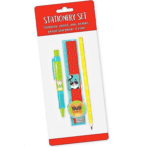 Cat & Dog Stationery Set