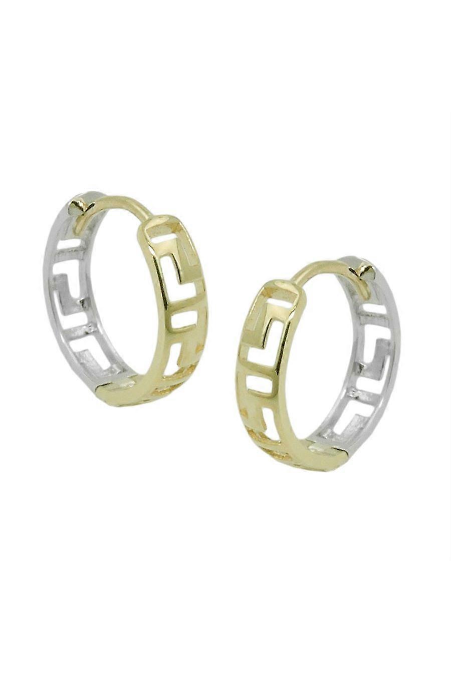 Hoop Earrings Bicolor 9k Gold - Gl431442