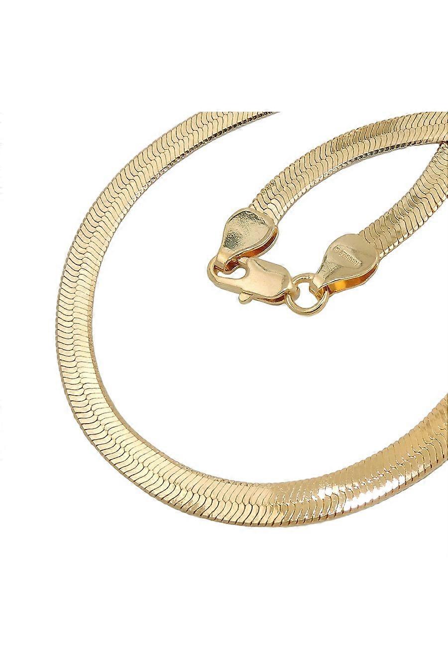 Necklace Snake Chain Flat Gold-plated - Gl220008-50