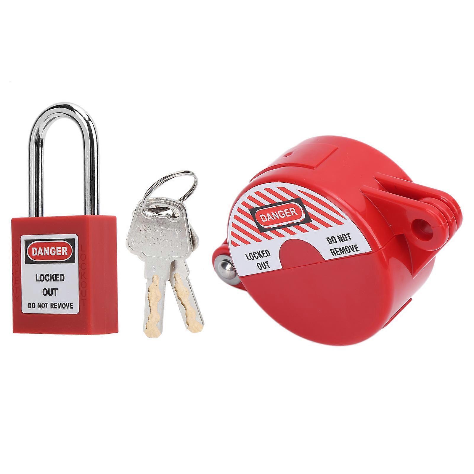 Safety padlock for domestic liquefied gas water meter lock valve, underfloor heating drain switch