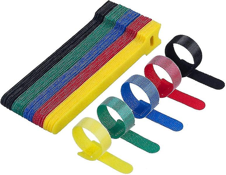 50pcs Reusable Cable Straps Wire Ties - Cord Management Organizer