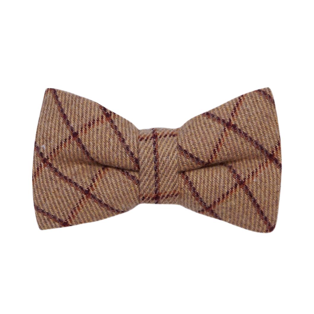 Oak Brown Tattersall Check Bow Tie