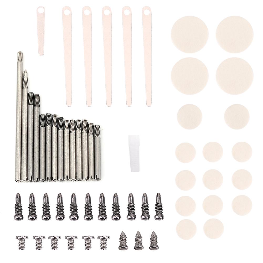 Metal Clarinet Repair and Maintenance Kit, Parts, Screws, Pads, Tools, Clarinet Accessories