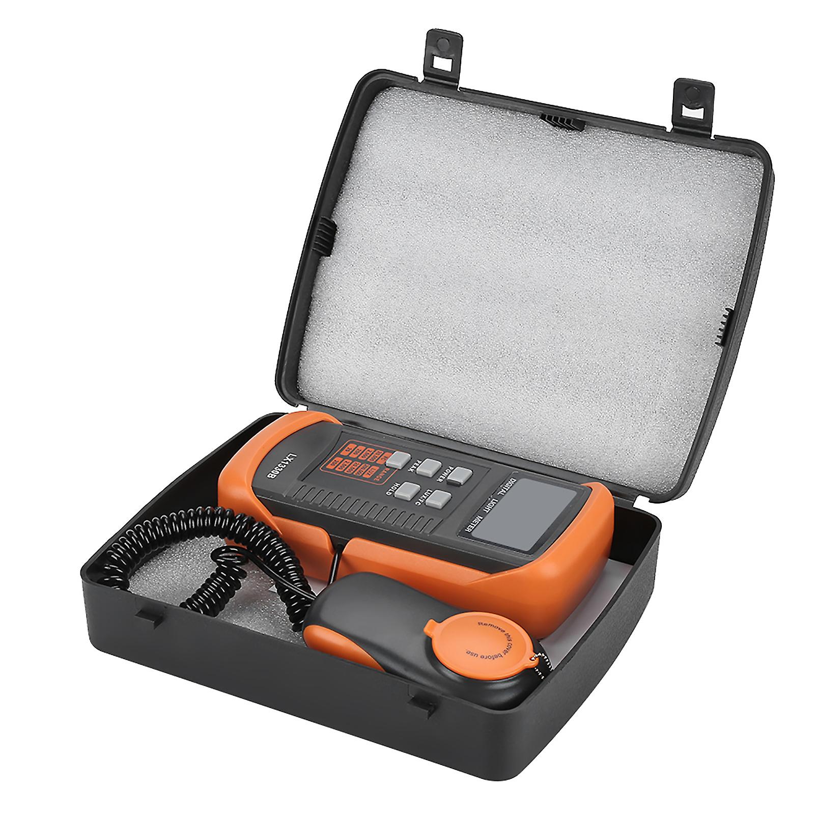 LX1330B Digital Luxmeter LCD Display Light Meter 0-200,000 Lux Testing Illuminometer