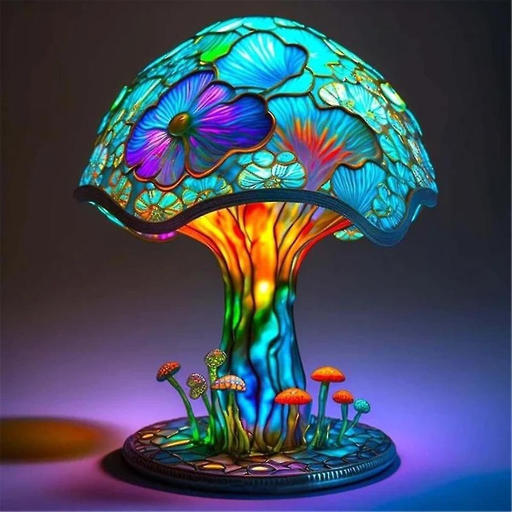 2024 Mushroom Lamp Resin B Connection Bedside Night Light Table Decoration Gifts