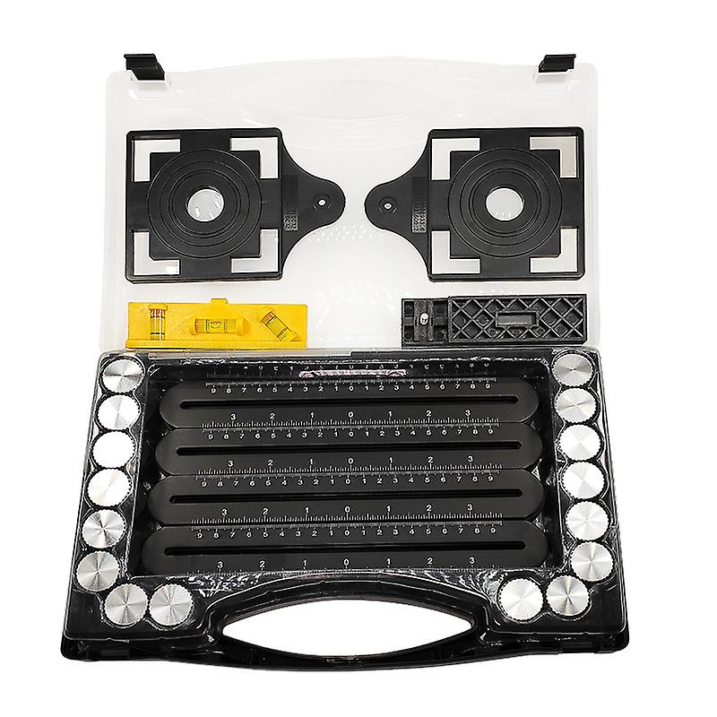 A Box Multi-Angle Tile Measuring Ruler - Black Corner Tool - Aluminum ...