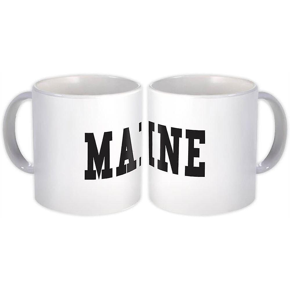 Geschenkbecher: Maine Flagge