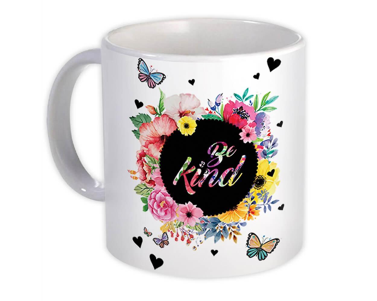 Gift Mug: Be Kind Floral