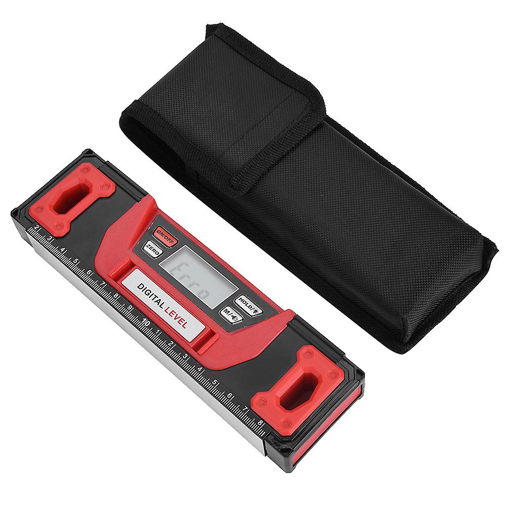 Digital Aluminum Alloy Magnetic Angle Finder Level 200mm with Inclinometer Function