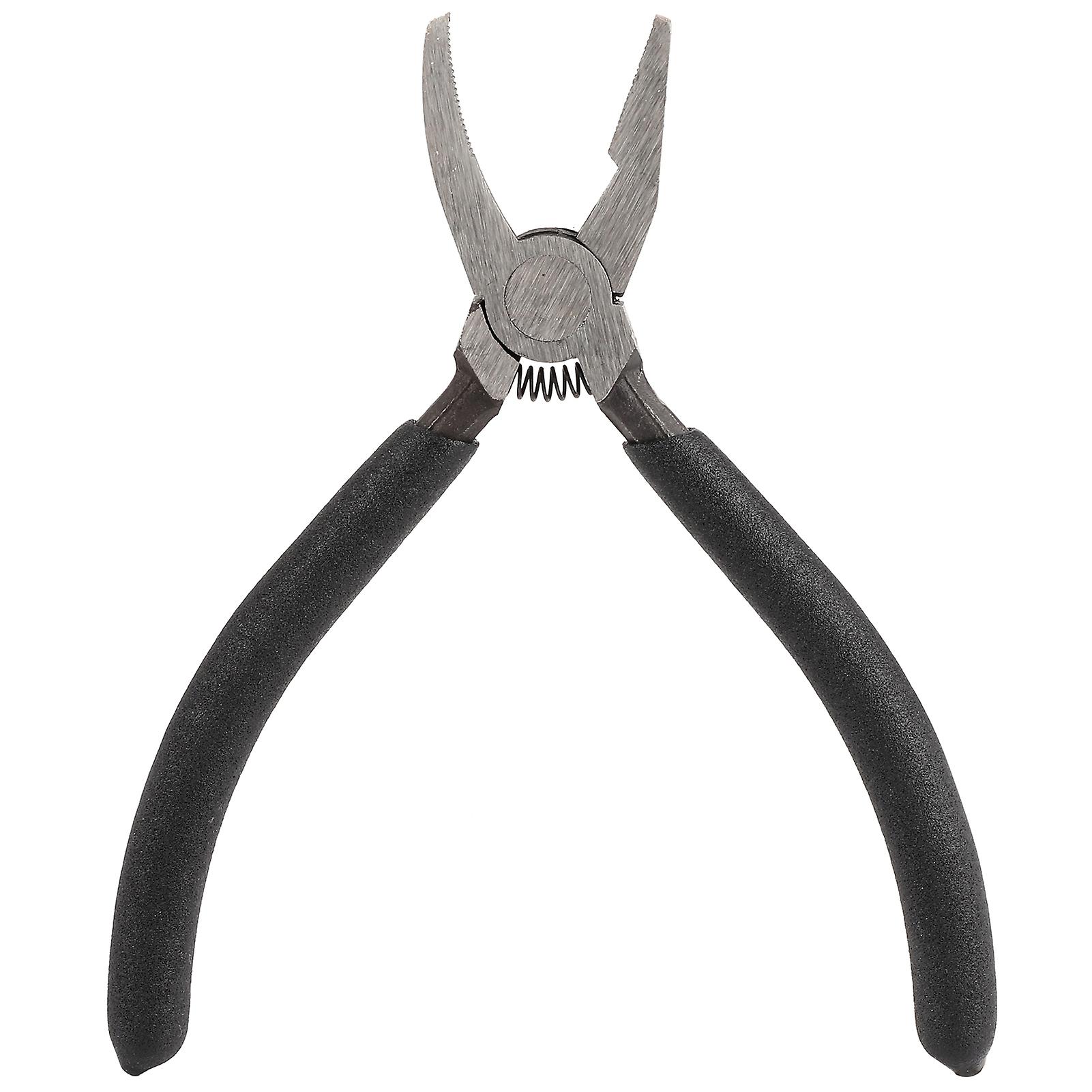 Toothed flat-nose glass breaking pliers glass cutting, ceramic processing