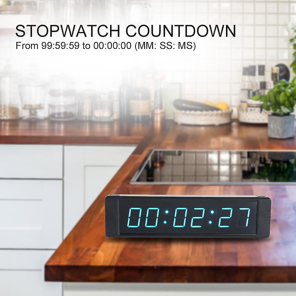 Programmable LED Remote Wall Clock Prscise Timer Stopwatch for Fitness Training K